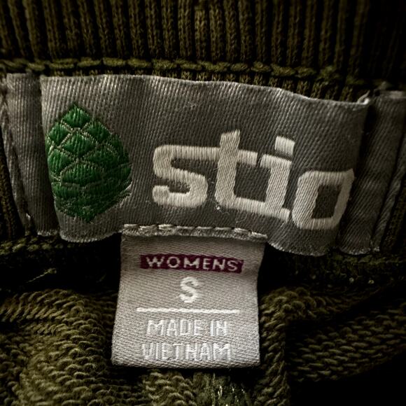 Stio Whitebark French Terry Jogger Sweatpants Outdoor Mountain Thyme Green Small - Picture 3 of 6